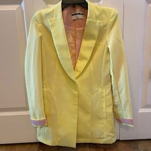 Neon yellow blazer
